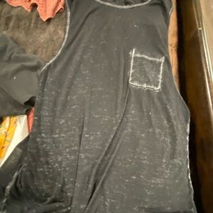 Black faded tank top